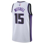 Maillot NBA Sacramento Kings Davion Mitchell Nike 2023-24 Association Edition Blanc Swingman - Homme